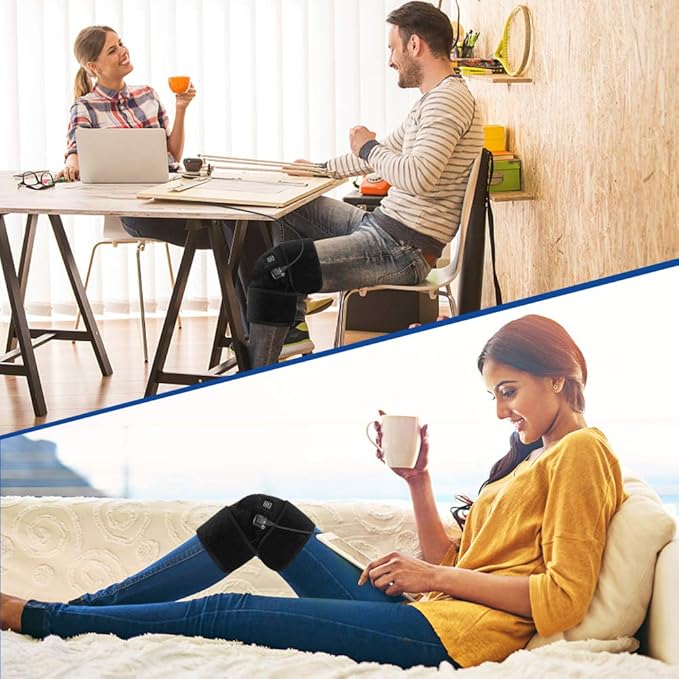 Rechargeable electric knee warming pad