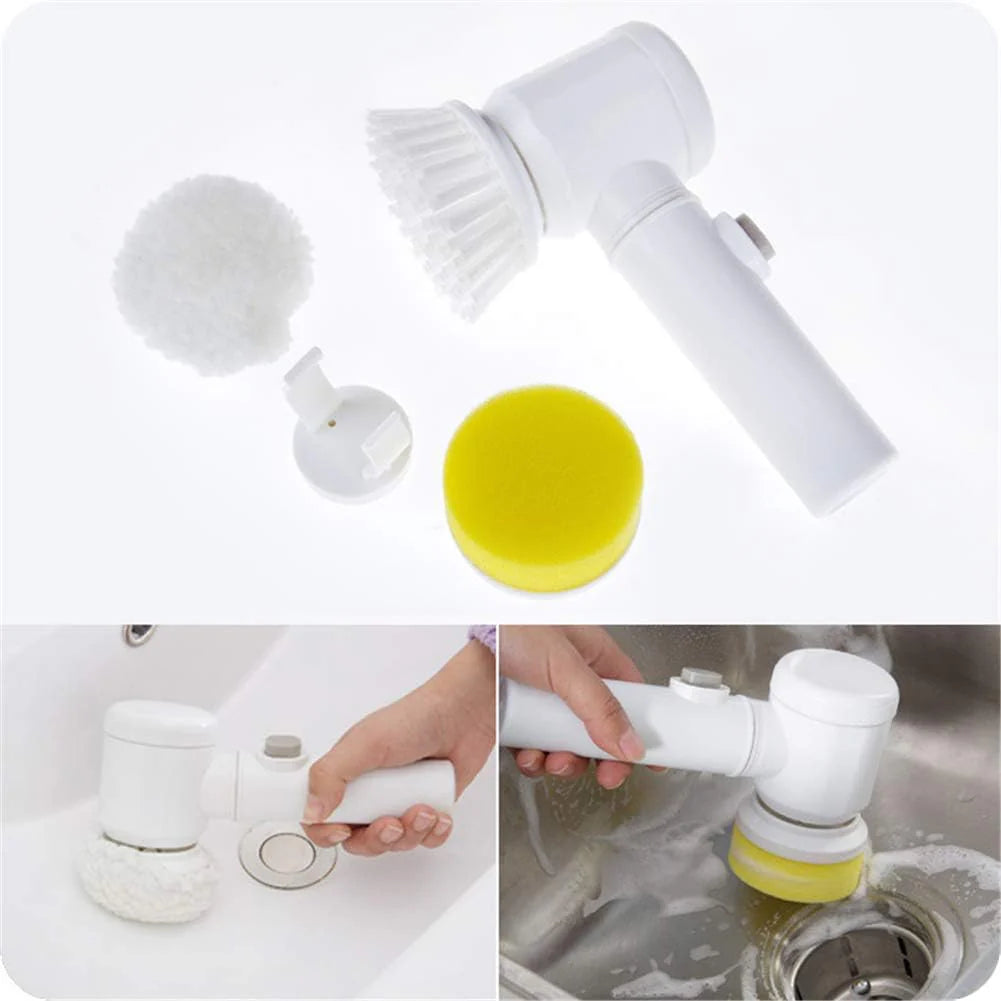 Electric Cleaning Scrubber 5-in-1 Multi-Head Power Cleaner UAE