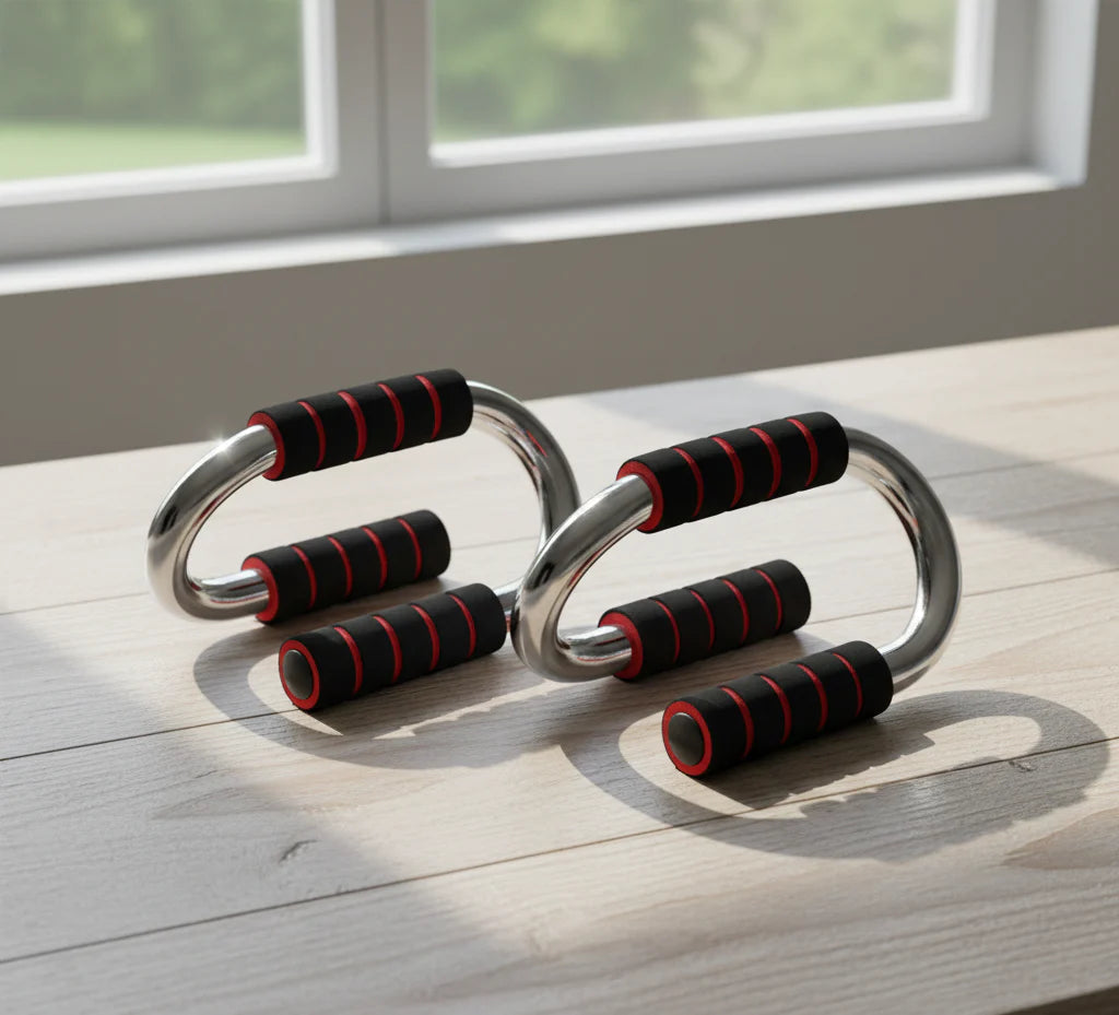 قضيب تمارين الضغط من مارشال فيتنس - مقابض تمارين الضغط للتمارين المنزلية - الإمارات العربية المتحدة