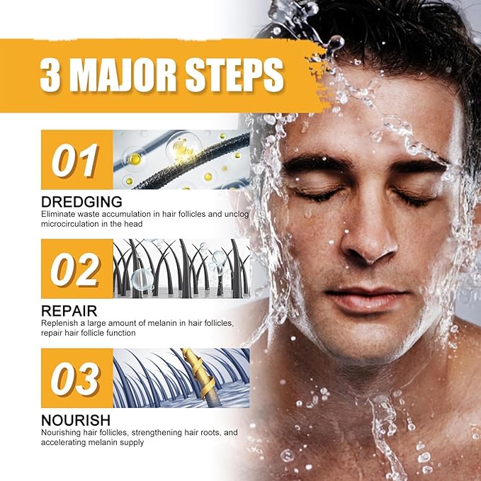 East Moon Original Black Soap Bar Shampoo for Hair Care