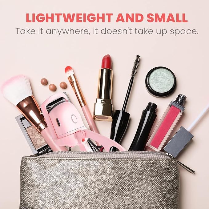 Heated Eyelash Curler Long Lasting Curl Safe and Portable