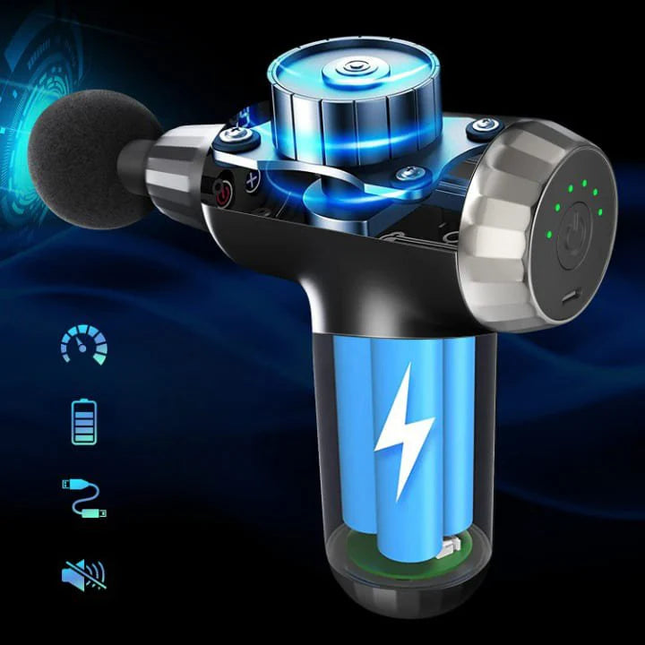 Muscle Massage Gun FH-820 with 4 Heads UAE Deep Tissue Portable