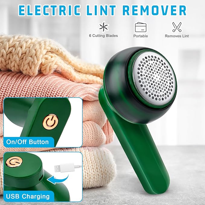 Rechargeable lint remover cordless lint shaver